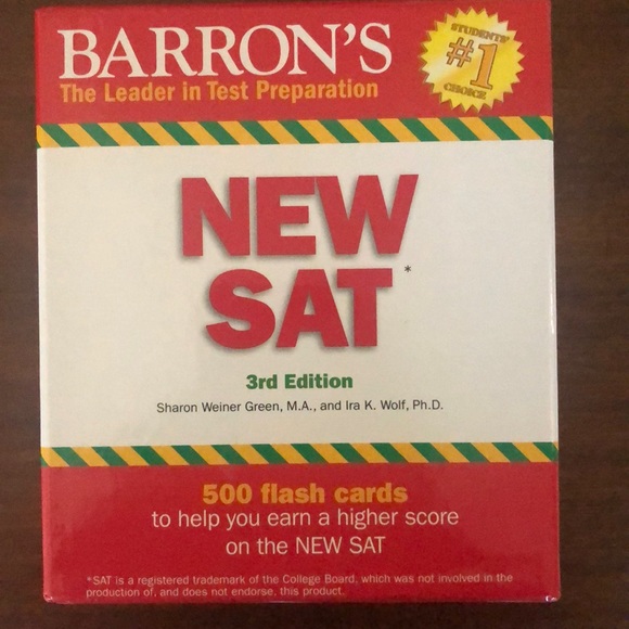 Other | Sat Barrons Prep Flash Card Set | Poshmark